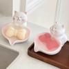 Non-Slip Base Cat Soap Dish With Drainage Soap Container Premium Soap Case  Bathroom Countertop