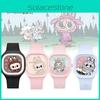 Модные детские часы с мультяшным дизайном Bubble Mart, высококачественный мягкий силиконовый ремешок-желе