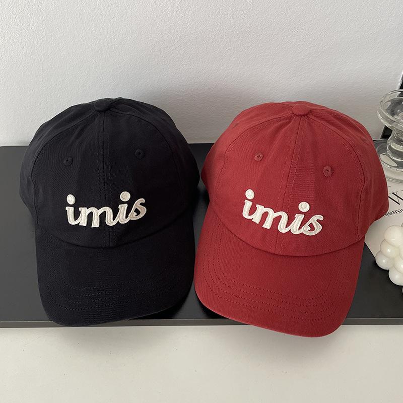Korean Version Of Imis Letter Soft Top Baseball Cap Children Spring Personality Fashion Casual Versatile Quality Cap Men