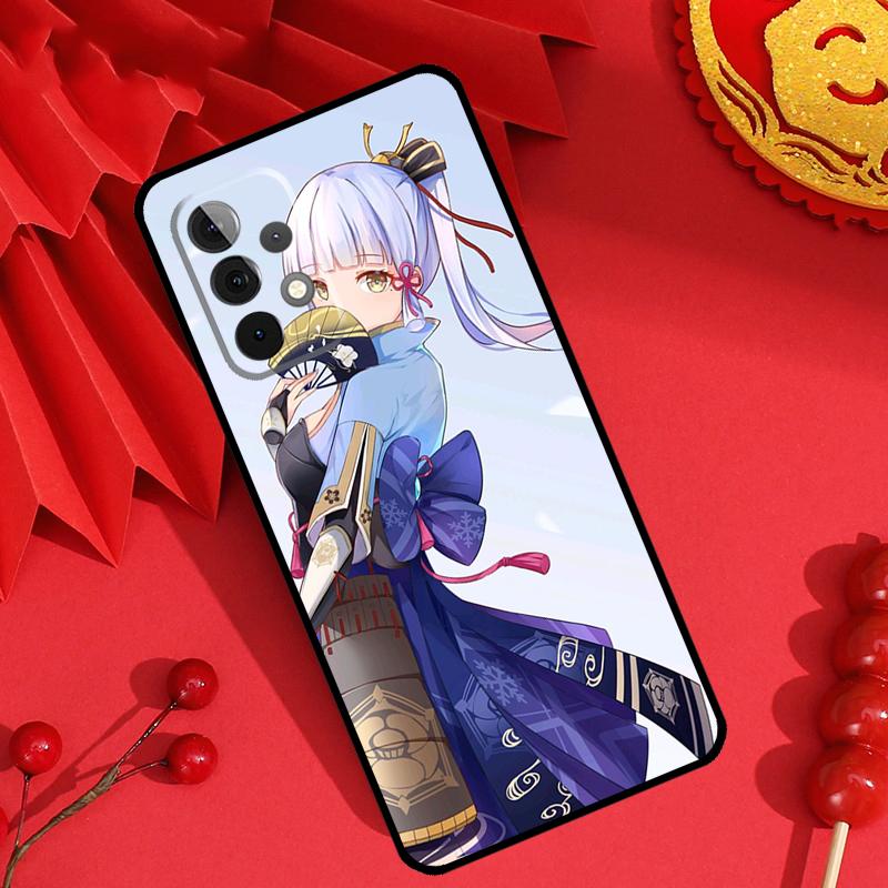Чехол Genshin Impact Камисато Аяка для Samsung Galaxy M13 M14 M12 M11 M15 M06 M16 M36 M56 M31 M53 M32 M52 M35 M55 M34 M54