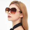 Женские новые солнцезащитные очки с большим лицом Круглое лицо Очки с большой оправой Солнцезащитные очки для вождения на открытом воздухе 4322609