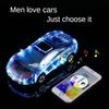 Bluetooth Speaker with Sports Car Shape Wireless Stereo Can Be Plugged Into Usb Disk Colorful Lights, Flash