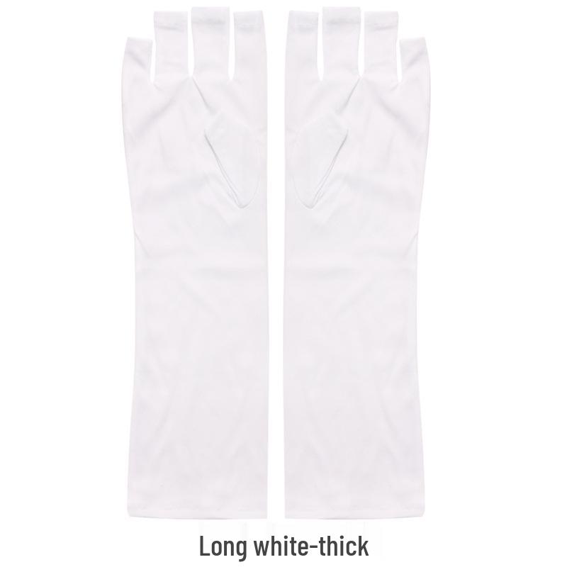 Трансграничные перчатки без пальцев для защиты от УФ-лучей для нейл-арта - Предотвращение потемнения