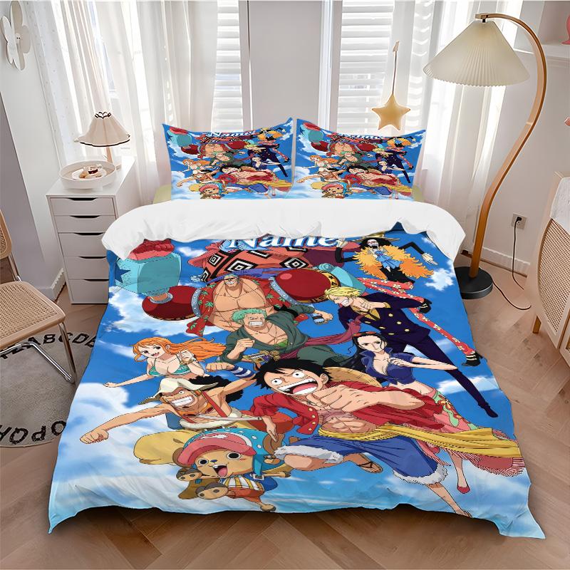 Custom O-One Piece Bedding 3 Piece Set HD Print Duvet Cover Pillowcases for Teens Adult Bedroom Decoration Christmas Gift