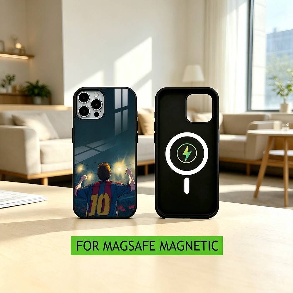 LIONEL Leo Messi-i F-Football Чехол для телефона для iPhone17,16,15,14,13,12,11 Plus,Pro Магнитный для Magsafe Беспроводной зарядки