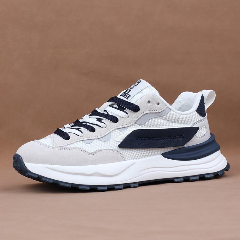 Breathable Mesh Surface Men's Casual Shoes Thick Soled Men's Sneakers Men's Running Shoes Student Travel Shoes Country Fashion Men Forrest Gump Shoes