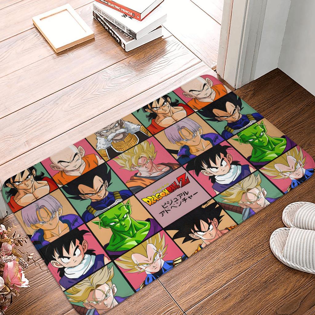 DragonBall Anime Dragon Ball Doormat Non-Slip Entrance Bath Kitchen Door Floor Mat Garage Carpet Rug