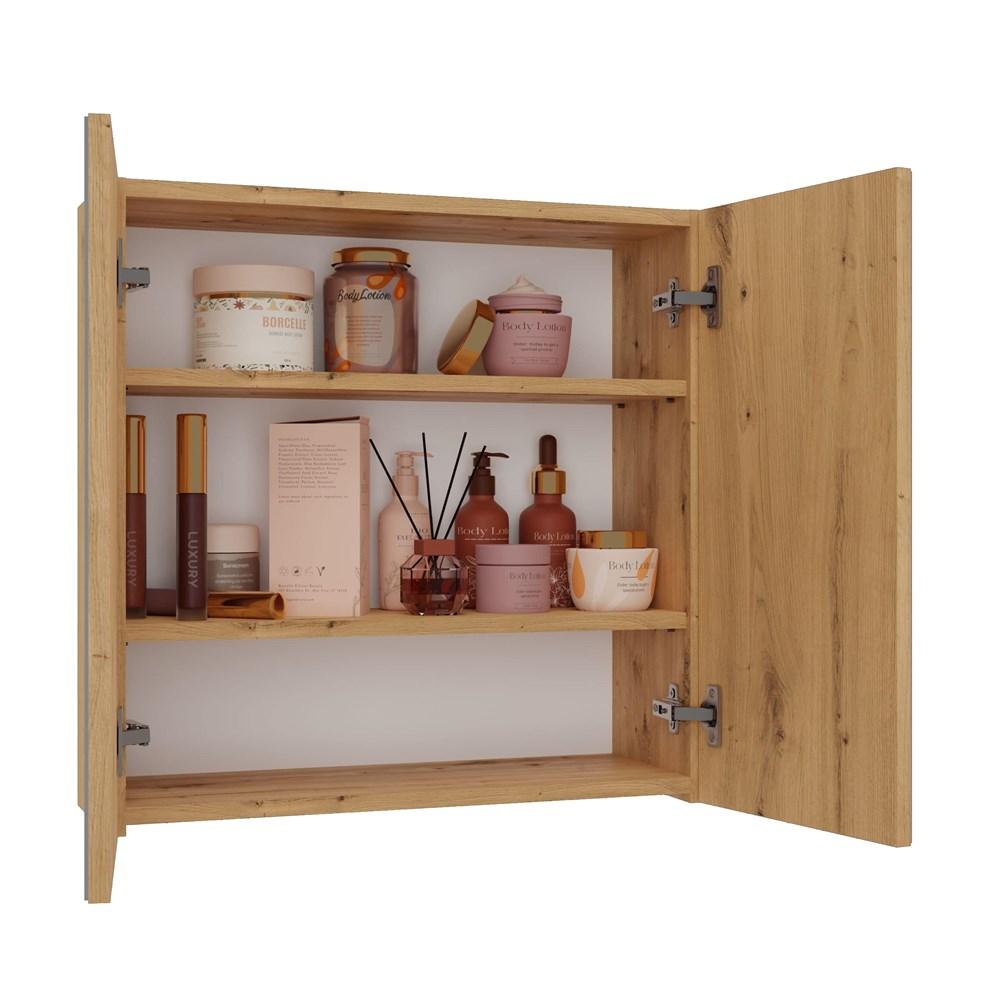 Pola Bathroom Cabinet 2 Doors Artisan Mirror