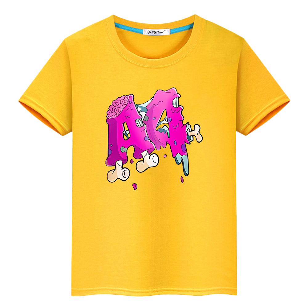 Donut A4 Print T Shirt for Kids Boy10year Tops 100%Cotton Tees Y2k One Piece Merch A4 Lamb Anime Short Pride Tshirt Girl Clothes