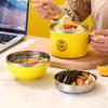 Мультяшная Утка Миска для Лапши Быстрого Приготовления из Нержавеющей Стали