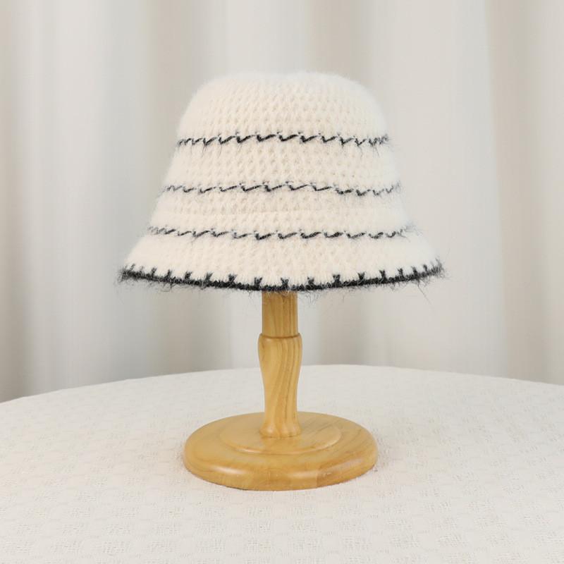 Вязаная панама с ушками для зимы и осени, повседневная