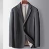 Весна и осень Легкий роскошный деловой однотонный пиджак в западном стиле для среднего и молодого возраста, однотонный однобортный модный пиджак