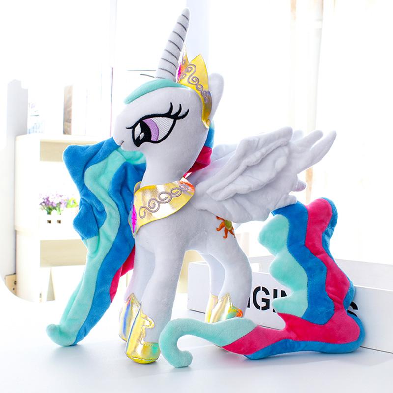 New My Little Pony Plush Toys Twilight Sparkle Pinkie Pie Rarity Fluttershy Applejack Rainbow Dash Stuffed Doll Kid Xmas Gift