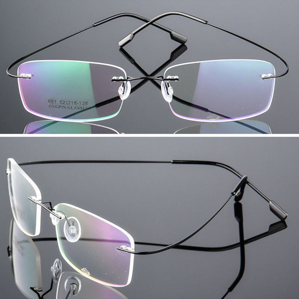 Металлическая безрамная оправа, очки для чтения с защитой от синего излучения, очки для дальнего зрения, очки для пресбиопии