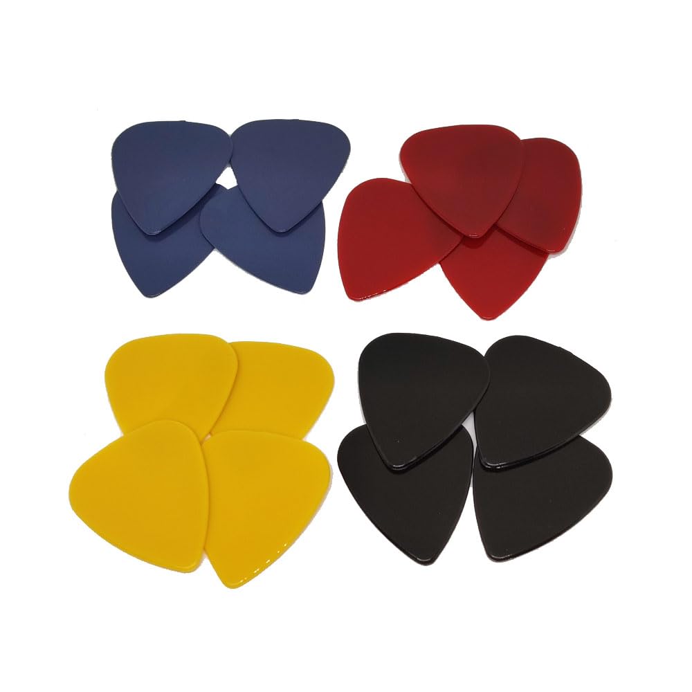 Rockson Guitar Picks Set of 4 Types of 4 Each 16, Thickness, 0.58mm 0.71mm 0.96mm 1.20mm