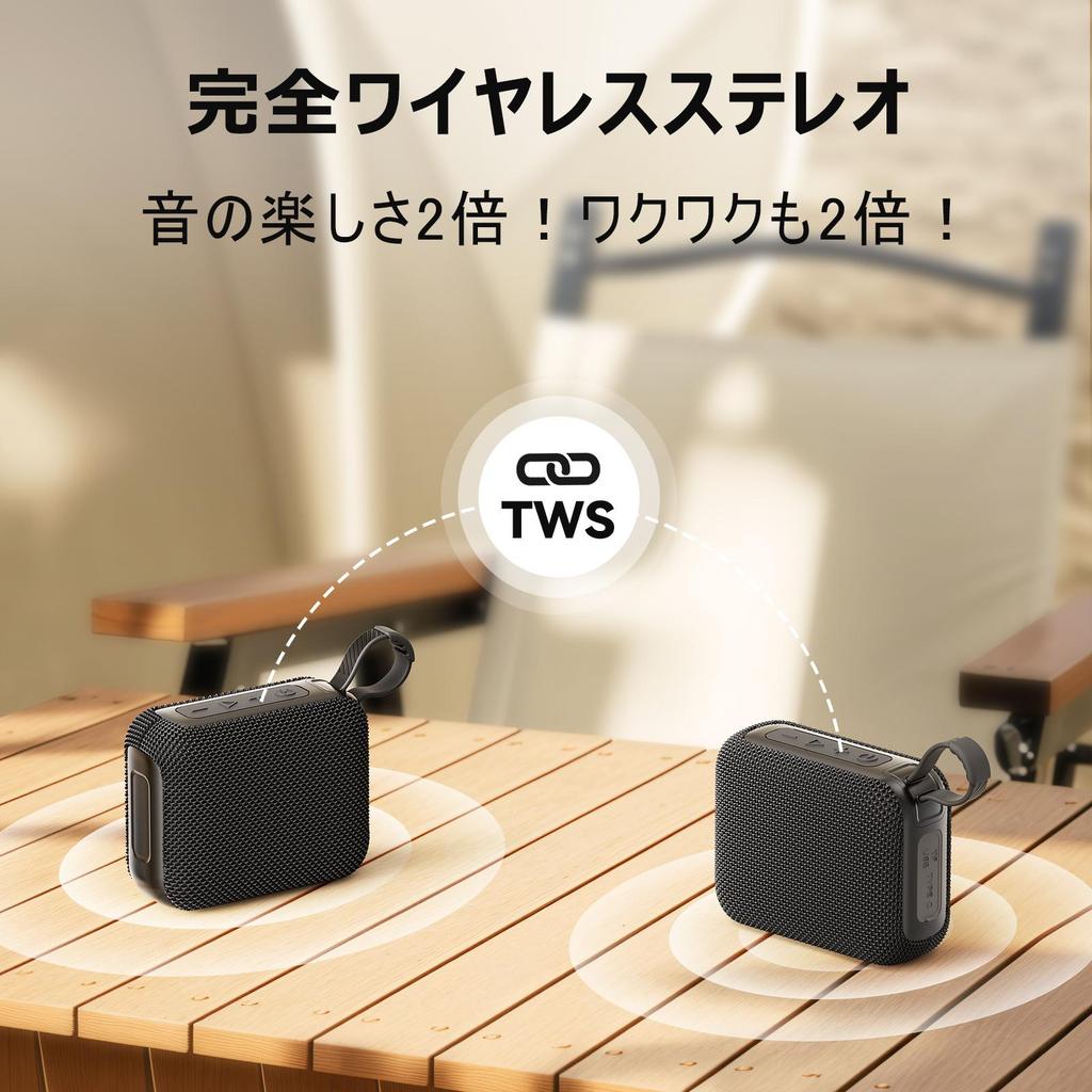 Портативная мини беспроводная колонка, Поддержка USB, TF-карты, TWS, Отличный звук, Вечериночная колонка для использования в помещении и на открытом воздухе, Праздничные подарки