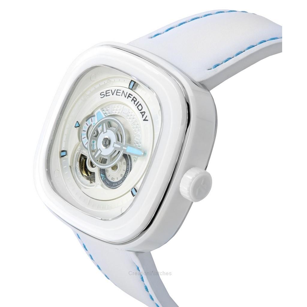 Sevenfriday Мужские часы P-Series Curacao Day-Night с белым циферблатом P1C05 SF-P1C-05 100M