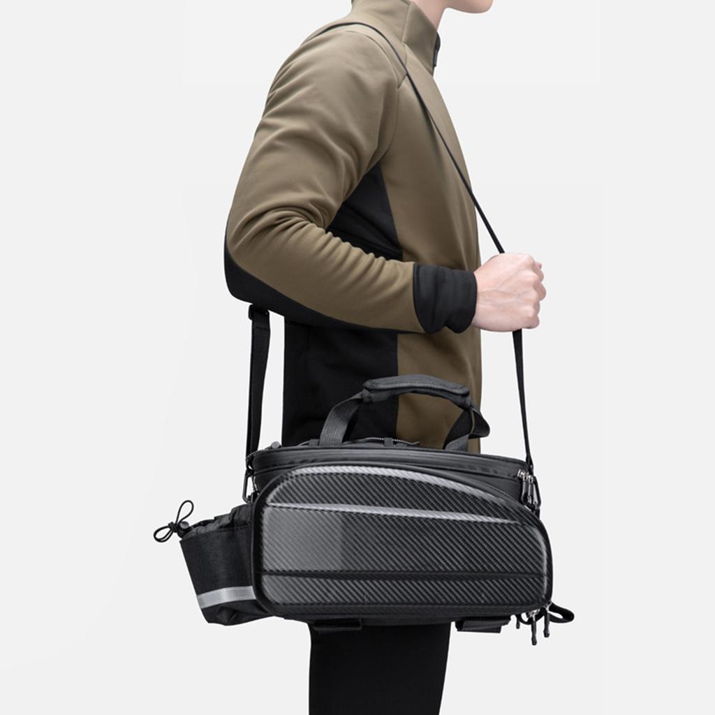 Велосипедные седельные сумки задний багажник для горной езды путешествий велосипедный багажник седельная сумка перевозчик с отражателем черный 31 л