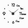 Acrylic Wall Sticker Clock with Luminous Function, Silent Living Room Wall Clock