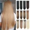 7 Pcs Wig Straight Hair Smooth Soft Hair Extensions Long Seamless Anti-slip Synthetic Full Head Clip Artificial Hair Pieces