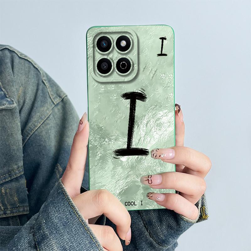 For Huawei Honor X7C Capa Play 60 Plus Funda 200 Smart Soft Silicone Phone Case HonorX7c Protective Letter Pattern Printed Cover