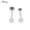 Alisouy 1PC G23 Titanium Funnel Screw Thread Ear Tragus Helix Bar Labret Lip Ring Cartilage Stud Earring Piercing Body Jewelry