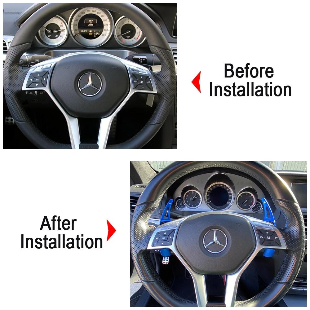 Для Mercedes Benz AB Class W447 W176 W246 MB SLK R172 CLA C117 GLA X156 автомобильные подрулевые лепестки рычага переключения передач