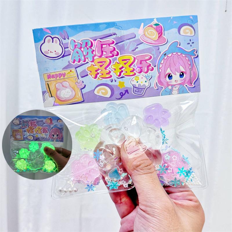 5+1 светящаяся кошачья лапка декомпрессионная игрушка снятие стресса вечеринка антистресс поднимающиеся игрушки для взрослых детей растягивающиеся игрушки