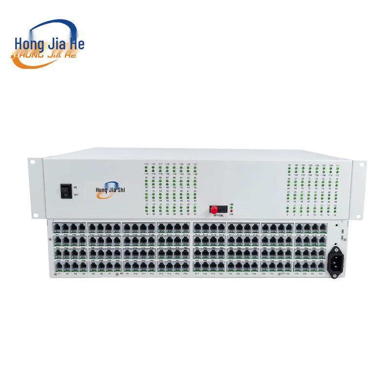 HONGJIAHE JH-128P 128-Channel PCM Voice Optical Transceiver