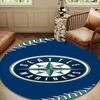 Mariners Team Logo Round mat, Anti-slip Circle Carpet Chair rug For livingroom,Bedroom, doormat home decor Gift Christmas Gifts