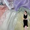 1 Yard Pearl Organza Fabric for Needlework Dress Children Skirts Wedding Diy Sewing Gauze Cloth Glossy Thin Smooth