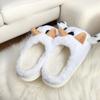 Women Cute Cow Slippers Warm Winter Shoes Non-slip Slippers