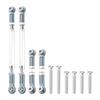 Uxcell Set Adjustable Turnbuckle Camber Link Linkage Aluminum Alloy Upgrade Parts RC Car Steering Pull Rod Servo Linkage Tie Rod MN for D90 RC Car