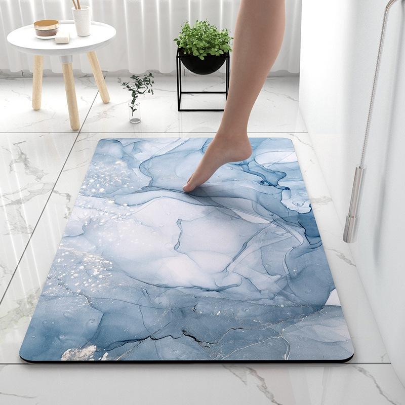 Absorbent Mat Bathroom Soft Mat Light Luxury Toilet Toilet Absorbent Mat Door Quick Drying Door Mat Non-slip Mat
