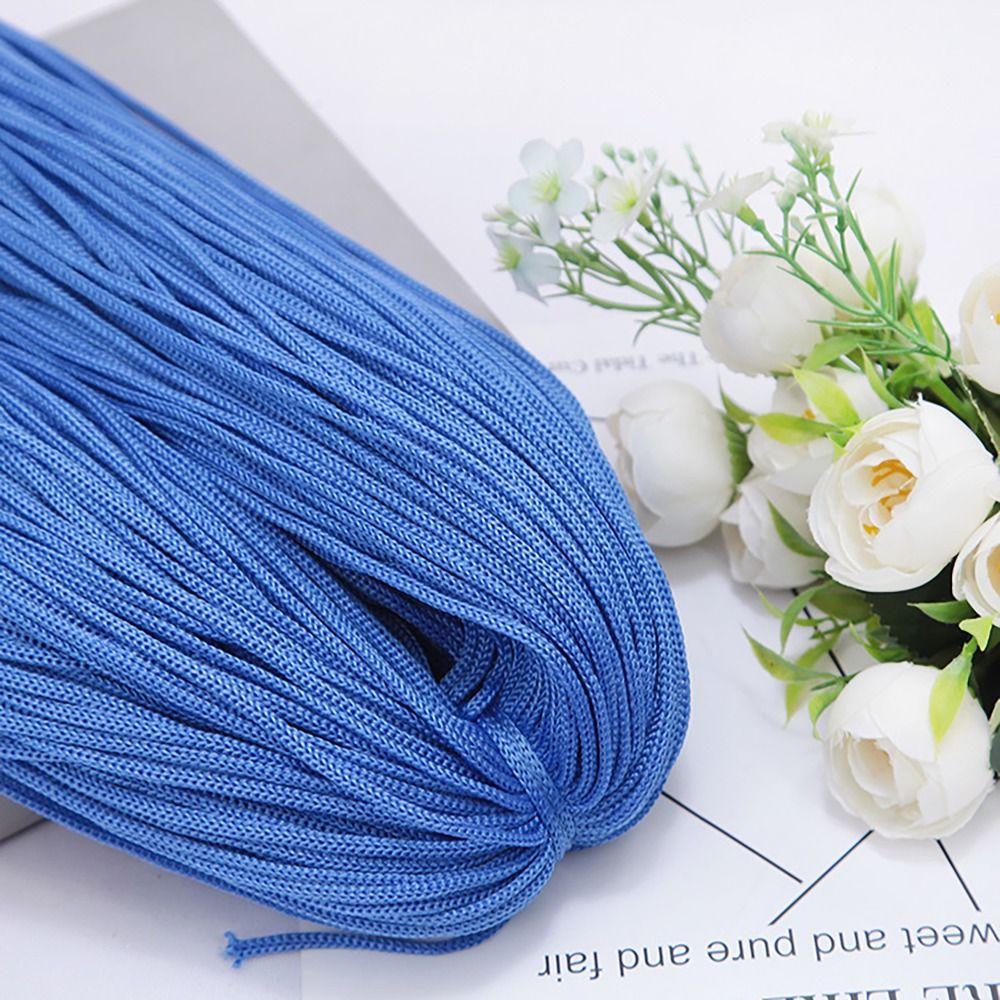 Textured 200M 3mm DIY Macrame Rope Hand-Woven Hat Bag Shoe Doll Nylon Cord Hollow Line Handicrafts Thread