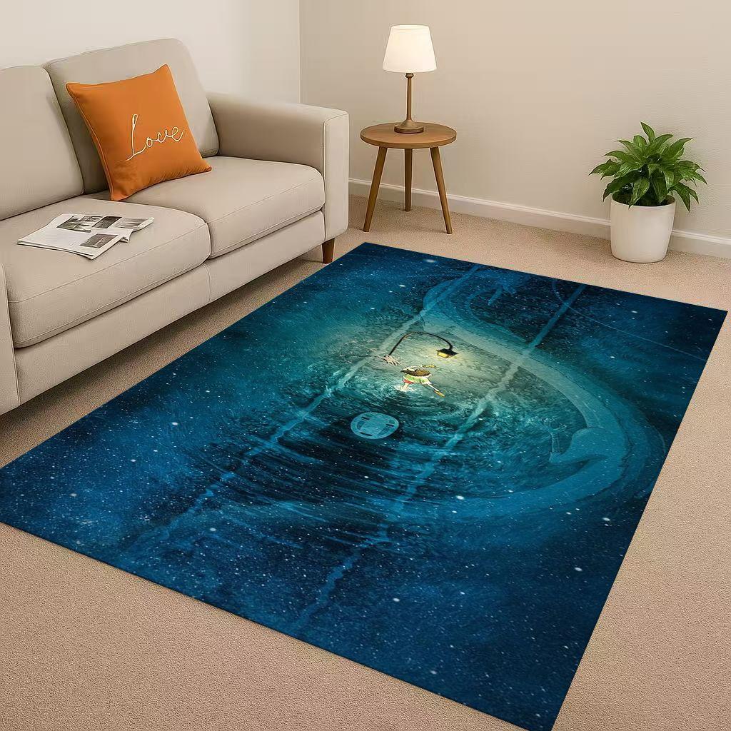 Классический мультфильм Унесенные призраками Лицо без лица Коврик для гостиной Нескользящий Мягкий ковер для спальни Детской комнаты Дивана,Домашний декор Придверный коврик