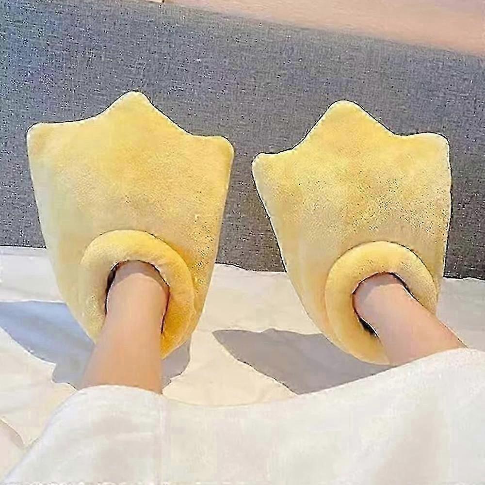 Cartoon Duck Feet Slippers Halloween Cosplay Monster Paw Slippers Cute Fluffy Paws Winter Indoor House Shoes
