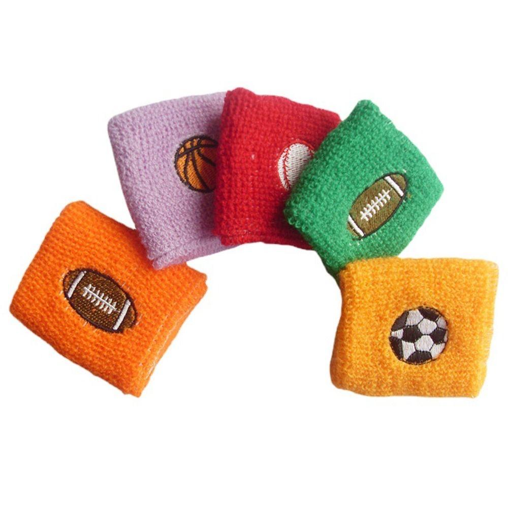 Football Fitness Sport Sweatband Wrist Protector Kid Wristbands Sports Sweatband Running Headband