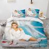 Luxury 3D Ariana Grande Wallpaper Anime Digital Printing Set Quilt Cover Comforter Bed Youth Kids Girl Boys Gift