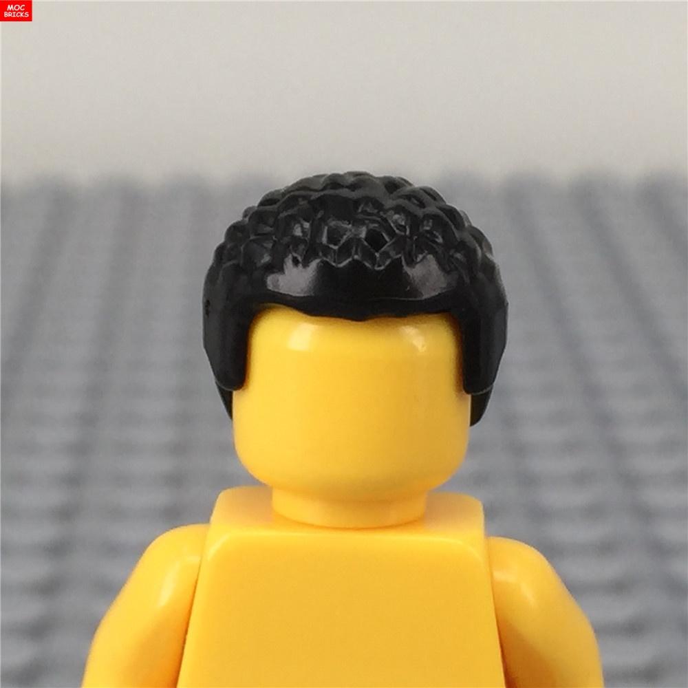 MOC Кубики 4 см Фигурка Волосы Повязка Музыка Пузырь Ирокез Прическа Афро Рок-н-Ролл 93563 Частицы DIY Игрушки Дети Малыши Подарок