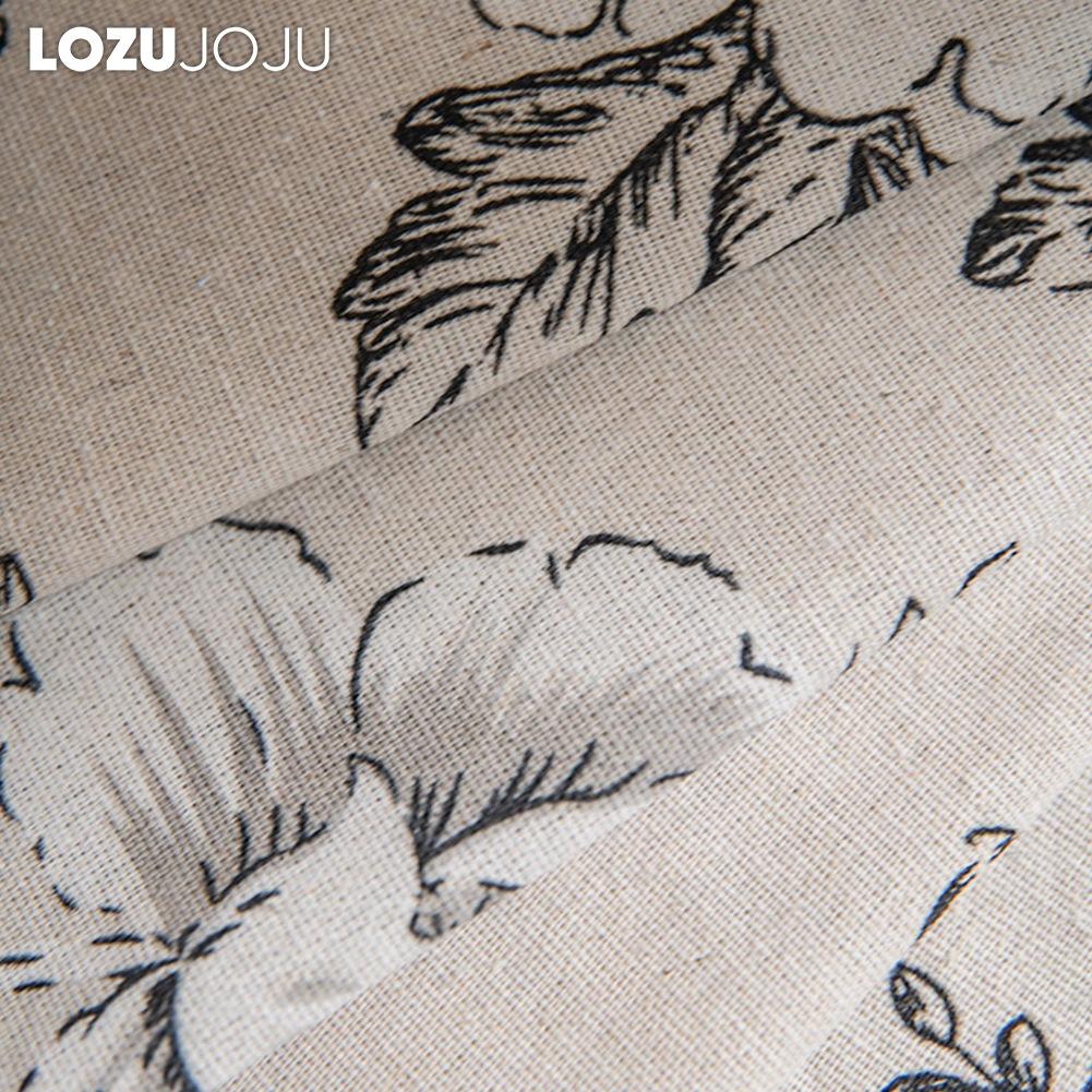 1 шт. LOZUJOJU Винтажная черно-белая цветочная юбка для духовки с черной бахромой, изолирующее декоративное занавеска на дверцу духовки для кухни, домашний декор