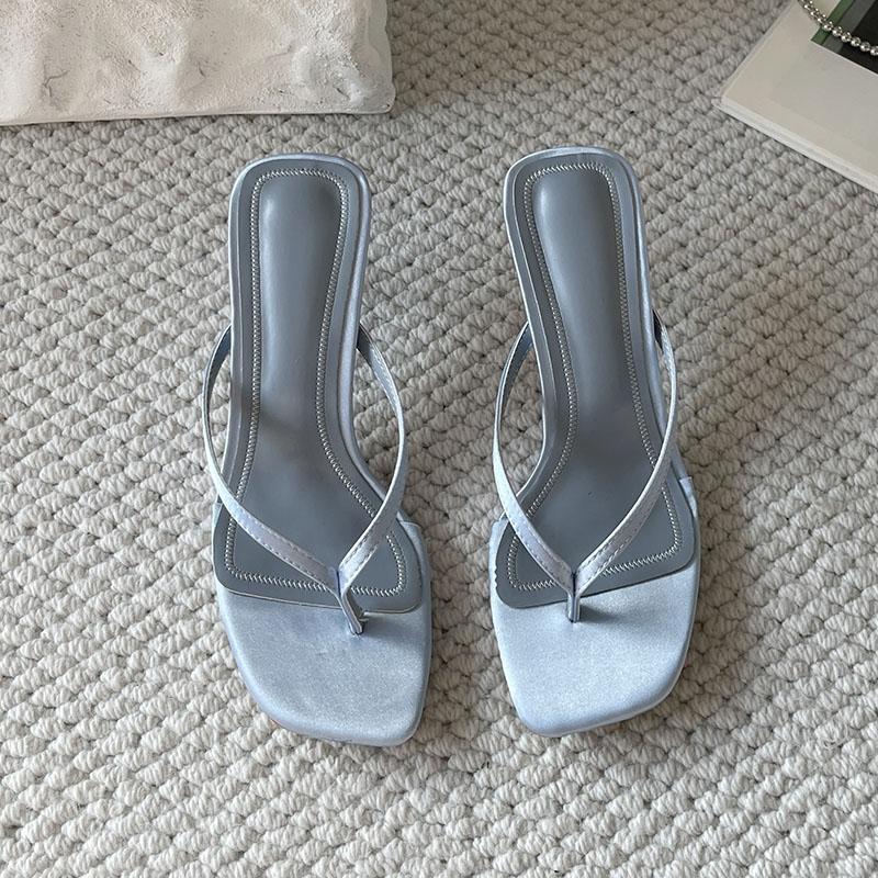 Мода Большой размер 43 Мода Мелкие Женские Туфли-лодочки на Высоком Каблуке Сандалии Туфли Женские Шлепанцы Элегантные Женские Сандалии на Каблуке Шлепанцы Туфли