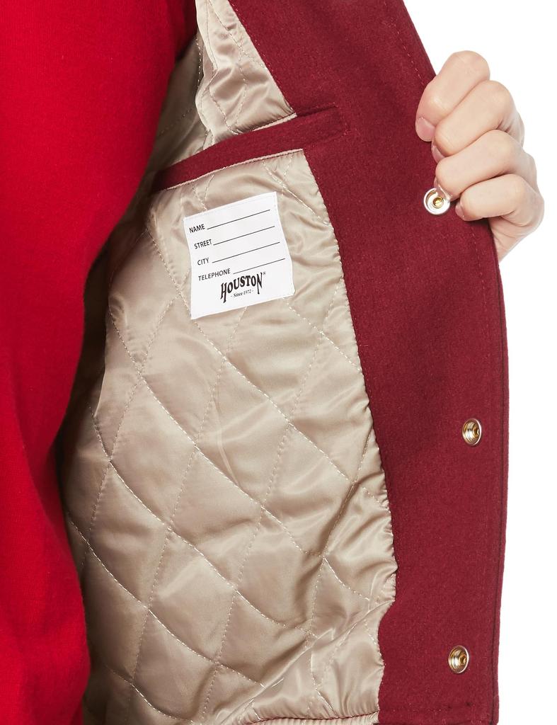 Стадионная куртка MELTON AWARD Maroon [Хьюстон] КУРТКА(ВЬЕТНАМ) Мужской