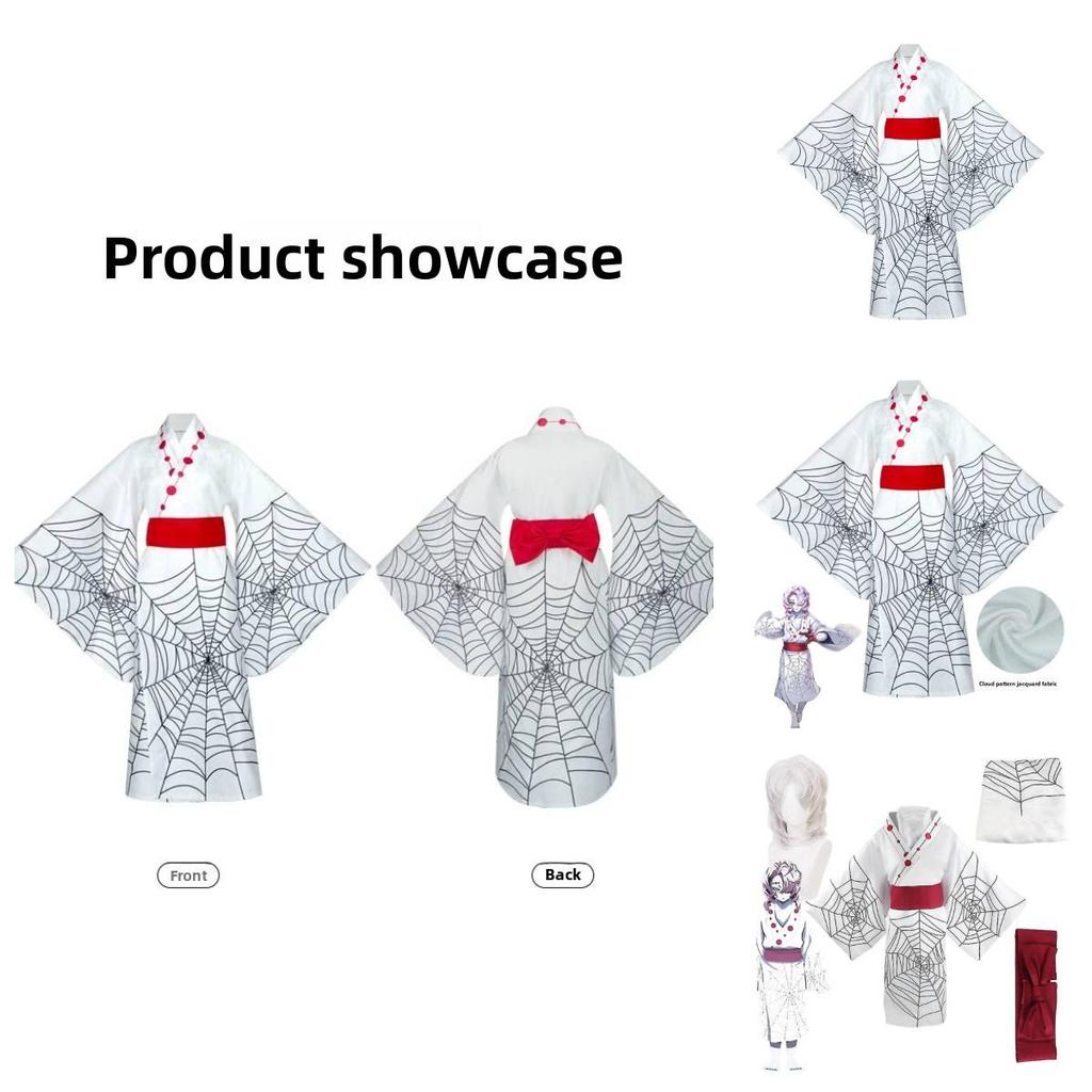 Костюм для косплея Demon Slayer Kimetsu No Yaiba Руи со спандексом для косплей-мероприятий на Хэллоуин