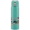 Skater Straw Mug Bottle, 480ml, Insulated Stainless Steel Water Bottle, Disney Mickey Mouse Green World, One-Touch Open, STOT5ST-A