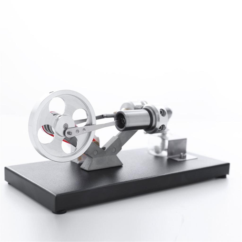 Stirling Engine Model Kit with LED Lights DIY Assembly of Individual Parts- Educational Physics Science Toy for Kids