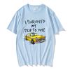 Я выжил в поездке в Нью-Йорк Футболка Футболки Тома Холланда Camisas Streetwear Забавные Автомобильные Мультяшные Графические Футболки Летние Хлопковые Мягкие Топы