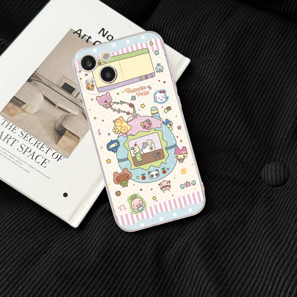 Classic T-Tamagotchi For iPhone 17 16 15 14 13 12 11 Pro Max Plus mini Funda For Transparent Cover