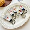 Мультяшный Милый Открывалка для Бутылок в Виде Повара Серия Наклеек на Холодильник Креативная 3D Магнитная Открывалка для Бутылок в Форме Повара