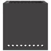 Smoke Free Fire Pit Black 48 x 48 x 50 cm Steel